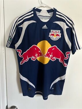 adidas New York Red Bulls Jersey - Navy Blue - Kids size Large